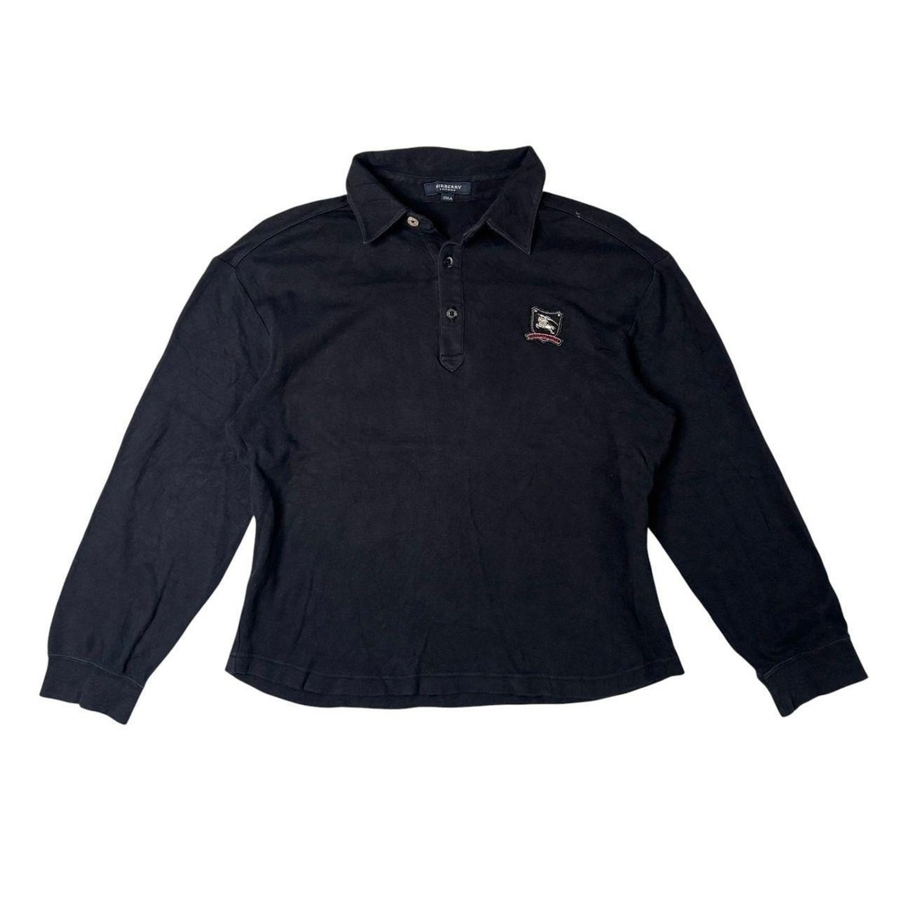 Burberry London black long sleeve polo